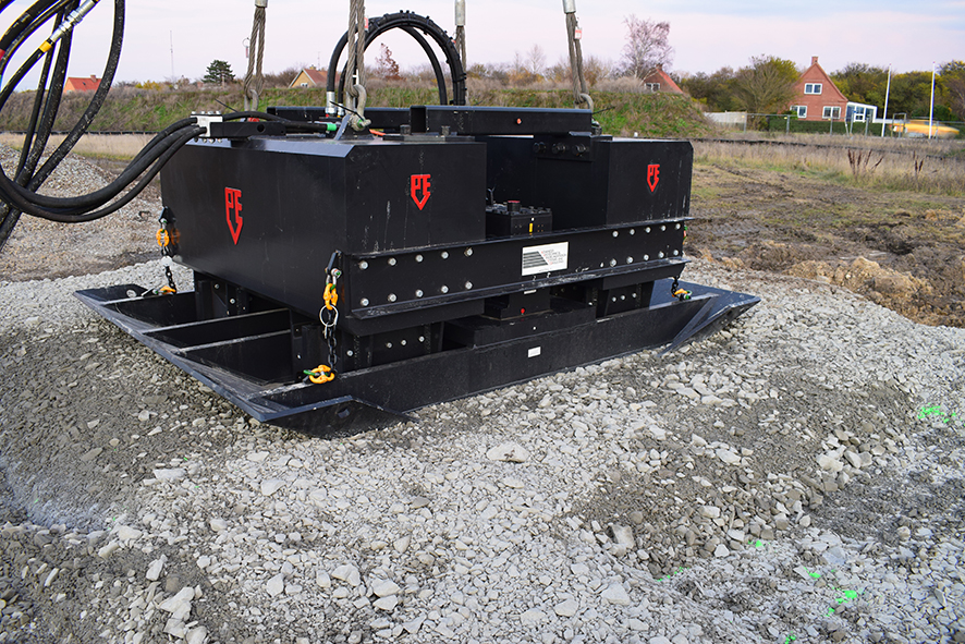 Two times PVE 38M in compaction plate configuration