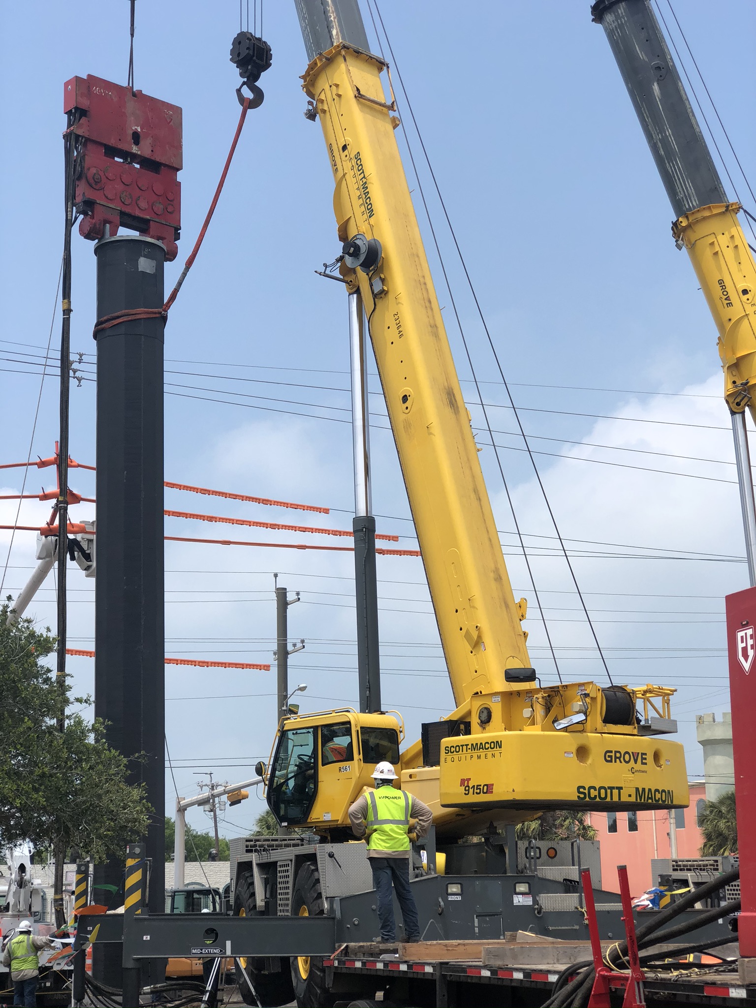 PVE 40VM in boom crane in the USA